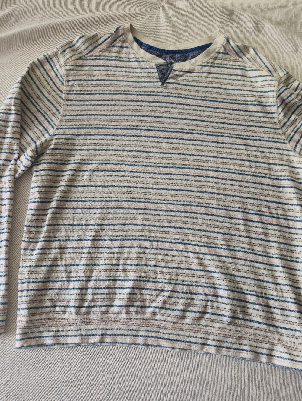 Tommy Bahama XL Striped Long Sleeve Cotton Shirt
